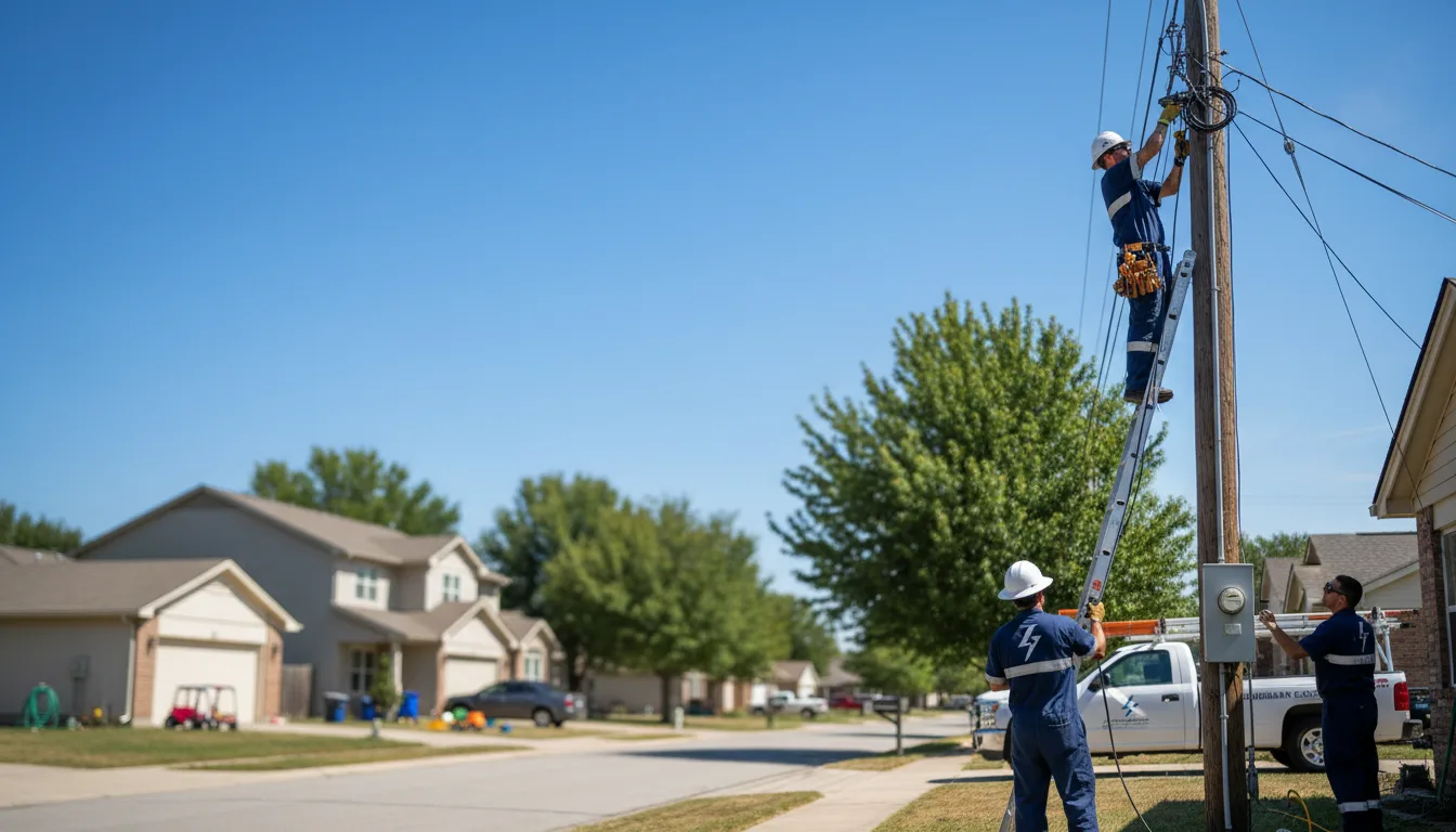 Residential electrician providing installation services in Shubert, NE